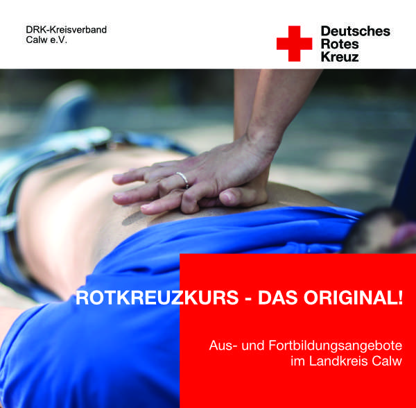 Flyer-EH-gesamt Titelbild eines Erste-Hilfe-Flyers auf dem eine Person zu sehen ist, die reanimiert wird